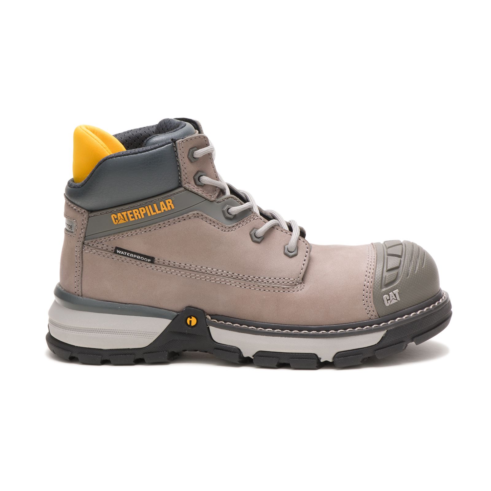 Caterpillar Excavator Superlite Waterproof Nano Toe Philippines - Womens Work Boots - Khaki 97812DICG